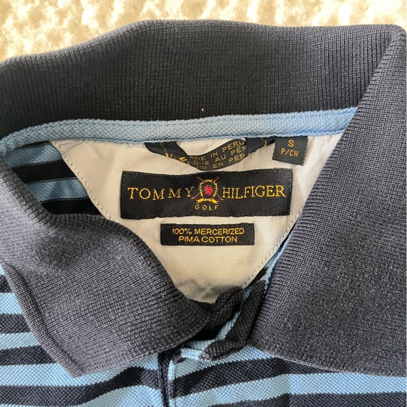 Stripped Tommy Hilfiger Polo Tee - Picture 3 of 3